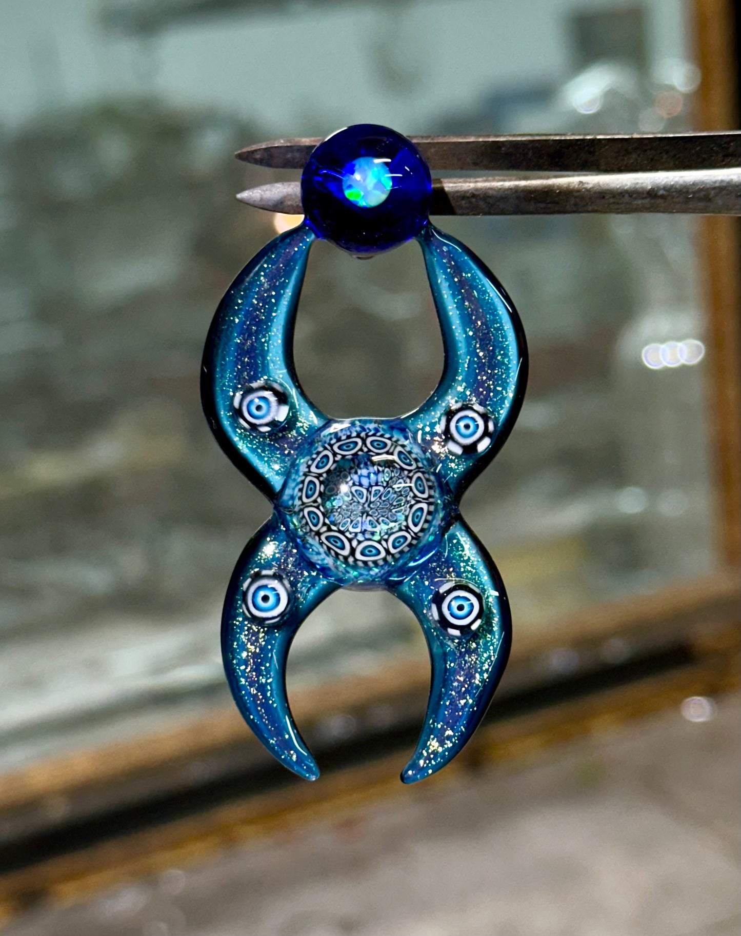 X-Wing Blue Dichro Seraphim Pendant